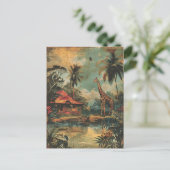 Carte Postale Giraffe vintage (Debout devant)