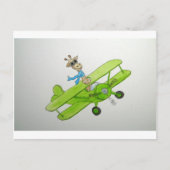 Carte Postale Giraffe volante (Devant)