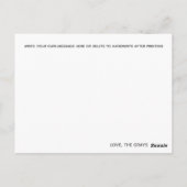 Carte Postale Giraffe Zoo Animaux Baby shower Merci Note (Dos)