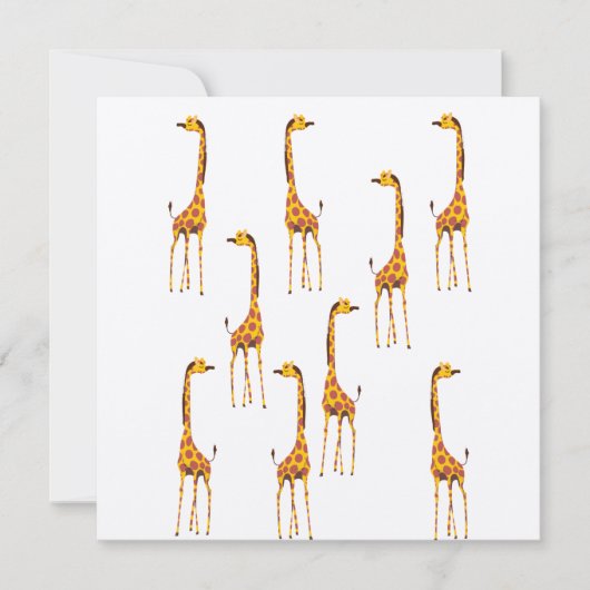 Carte postale Giraffes (Devant)