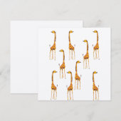 Carte postale Giraffes (Devant / Derrière)