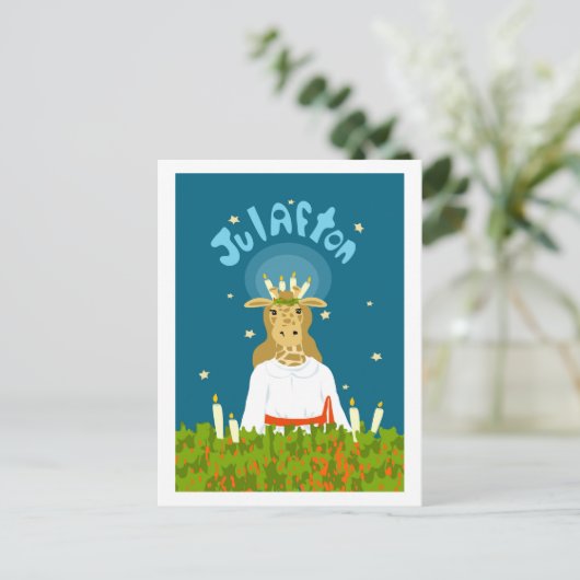 Carte Postale Girafton Julafton (Debout devant)