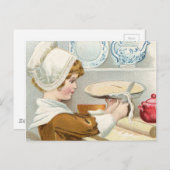 Carte Postale GIRL BAYER vintage (Devant / Derrière)