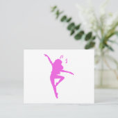 Carte Postale Girl dancer silhouette - choose background color (Debout devant)