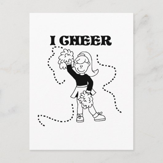 Carte Postale Girl I Cheer Tshirts et cadeaux (Devant)
