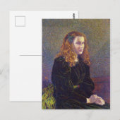 Carte Postale Girl in Green (par Theo van Rysselberghe) (Devant / Derrière)