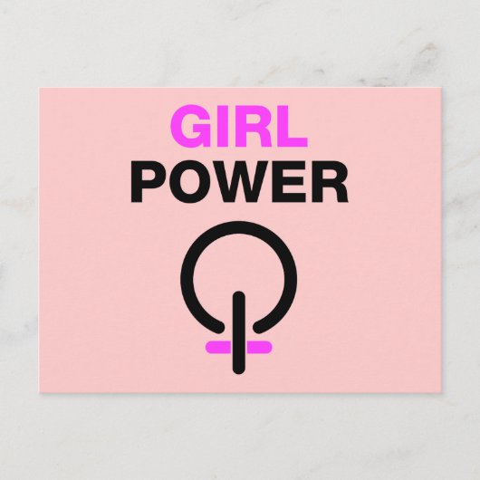 Carte Postale Girl Power (Devant)