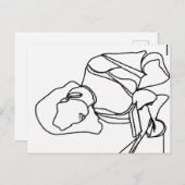 Carte Postale Girl Reading (Devant / Derrière)