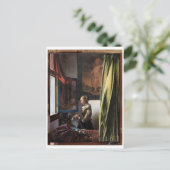Carte Postale Girl Reading a Letter à Open Window, Vermeer (Debout devant)