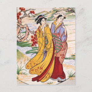 Carte Postale Girls japonais