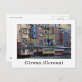 Carte postale Girona (Gérone) (Devant / Derrière)
