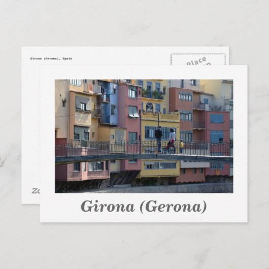 Carte postale Girona (Gérone) (Devant / Derrière)