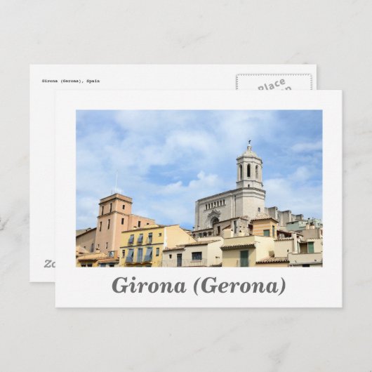 Carte postale Girona (Gérone) (Devant / Derrière)