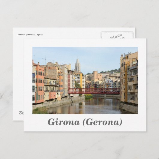 Carte postale Girona (Gérone) (Devant / Derrière)