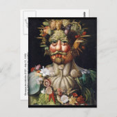 Carte Postale Giuseppe Arcimboldo Homme végétal (Vertumnus) (Devant / Derrière)