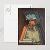 Carte Postale Giuseppe Arcimboldo - Le Bibliothécaire (Devant / Derrière)