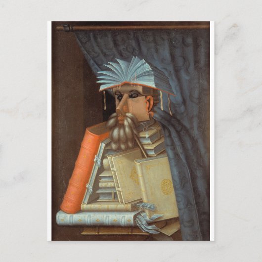 Carte Postale Giuseppe Arcimboldo - Le Bibliothécaire (Devant)