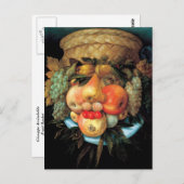 Carte Postale Giuseppe Arcimboldo - Panier de fruits (Devant / Derrière)