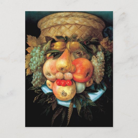 Carte Postale Giuseppe Arcimboldo - Panier de fruits (Devant)