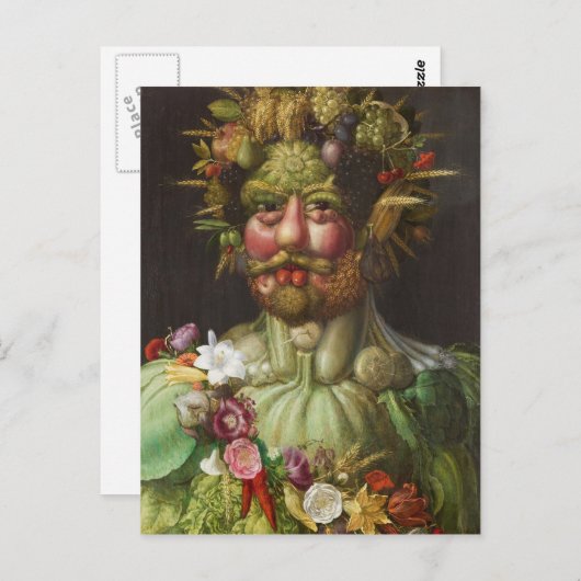 Carte Postale Giuseppe Arcimboldo - Rudolf (Devant / Derrière)