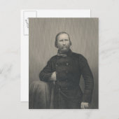 Carte Postale Giuseppe Garibaldi, gravée par D.J Pound (Devant / Derrière)