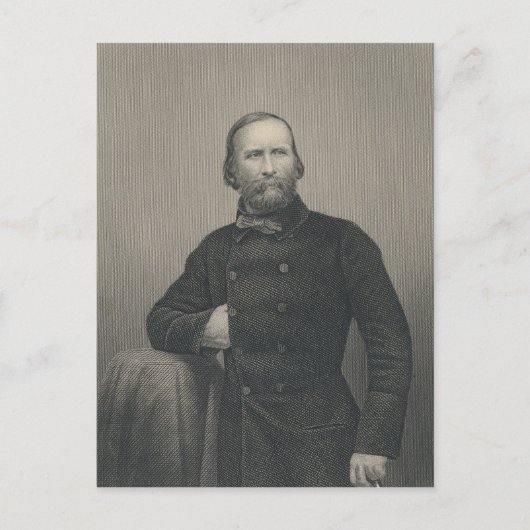 Carte Postale Giuseppe Garibaldi, gravée par D.J Pound (Devant)