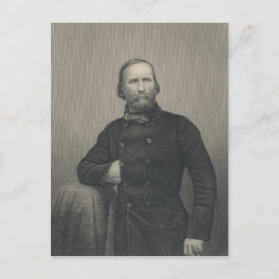 Carte Postale Giuseppe Garibaldi, gravée par D.J Pound