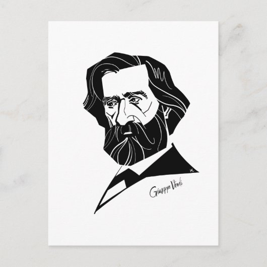 Carte Postale Giuseppe Verdi (Devant)