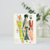 Carte Postale Givenchy Fashion Show Paris - Mode illustration (Debout devant)