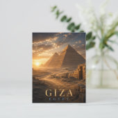 Carte Postale Gizeh Egypte Pyramides de Gizeh REALMS (Debout devant)