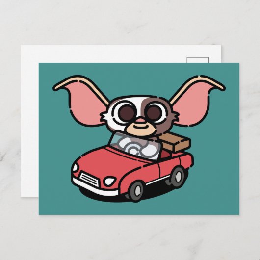 Carte Postale Gizmo | Cute Comic Driver (Devant / Derrière)