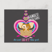 Carte Postale Gizmo | Ne pas attendre cet animal (Devant)