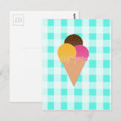 Carte Postale Glace (Devant / Derrière)