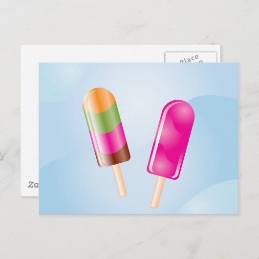 Carte Postale Glace (Devant / Derrière)