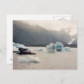 Carte Postale Glace bleue (Devant / Derrière)