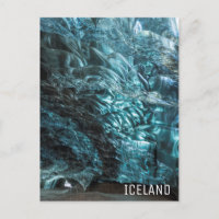 Glace bleue d'une grotte de glace, Islande