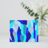 Carte Postale Glace bleue et grise (Debout devant)