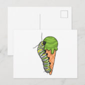 Carte Postale Glace Caterpillar (Devant / Derrière)