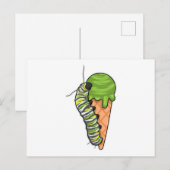 Carte Postale Glace chenille (Devant / Derrière)