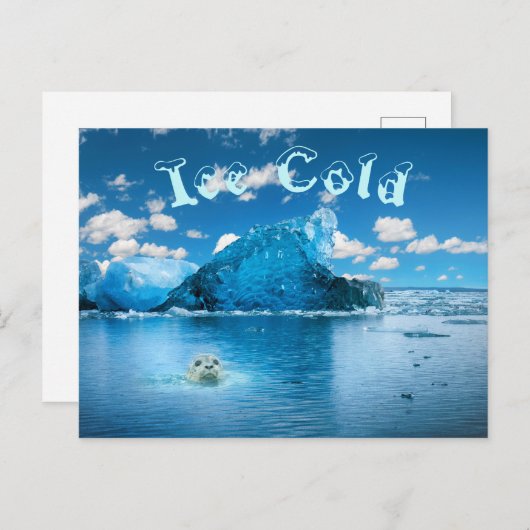 Carte Postale Glace Cold Fun (Devant / Derrière)