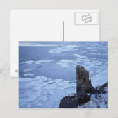 Carte Postale Glace dérivée du lac Notori 2 (Devant / Derrière)