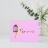 Carte Postale Glace d'été (Debout devant)