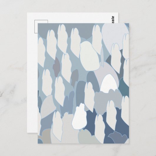 Carte Postale Glace du glacier bleu (Devant / Derrière)