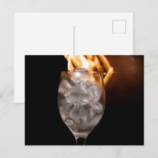 Carte Postale Glace et feu (Devant / Derrière)