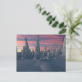 Carte Postale Glace et neige | Arbres couverts de neige, Laponie (Debout devant)