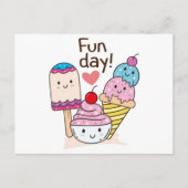 Carte Postale Glace mignonne (Devant)