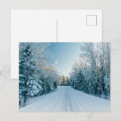 Carte Postale Glace & Neige | Route hivernale gelée Russie, Sibé (Devant / Derrière)