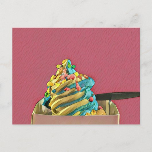 Carte Postale Glace pour les enfants (Devant)
