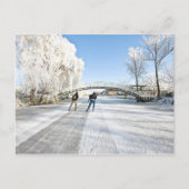 Carte Postale Glace scating dans Pays-Bas (Devant)