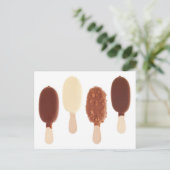 Carte Postale Glaces au chocolat (Debout devant)